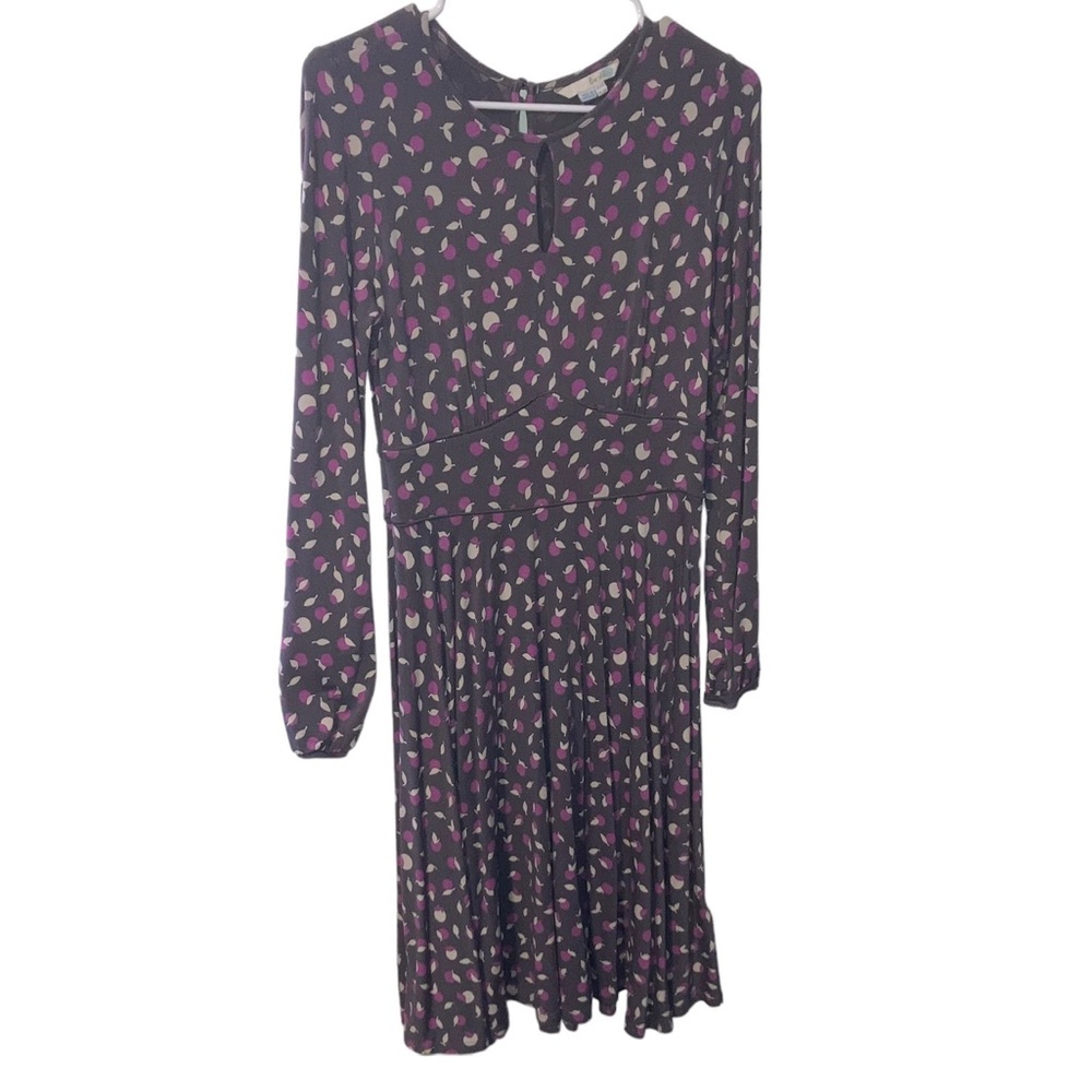 Boden Marilyn Style Fit & Flare Long Sleeve Stretch Knit Midi Dress Size 8R